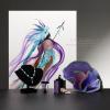 Purple glass art, canvas and jewelry product shot done in the studio