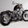 Product shot of Harley-Davidson motorcycle in the studio